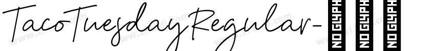 TacoTuesday Regular字体转换